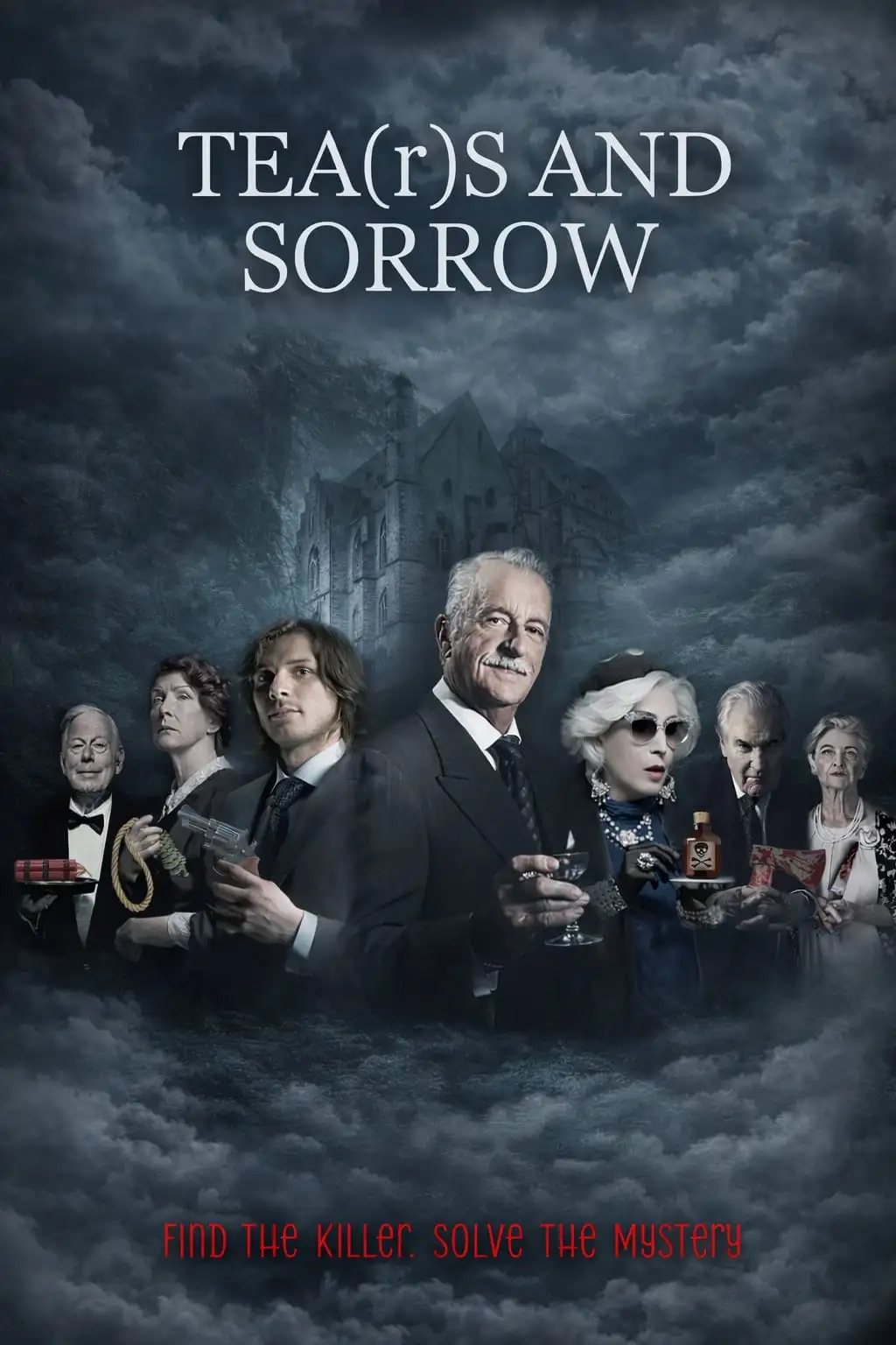 Плакати за ескейп стаи на Escape Hub: TV Trap, Chateau, Ghost Hunters и Tea(r)s and Sorrow.